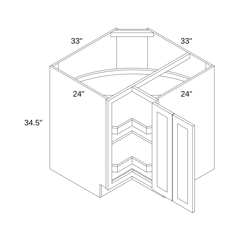 BLS33 - BASE LAZY SUSAN