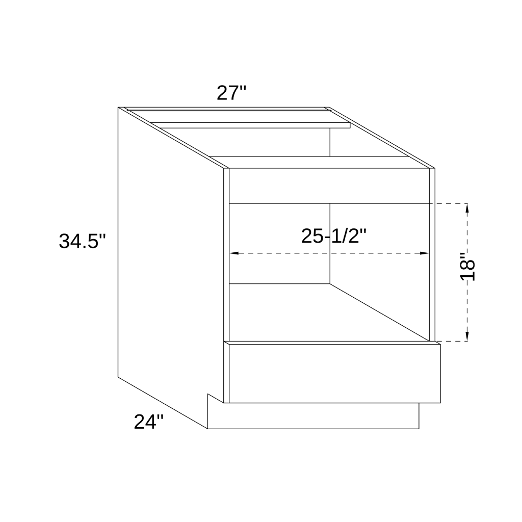BMC27 - BASE MICROWAVE CABINET