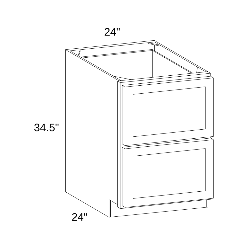 DB24-2 Base Two Drawers