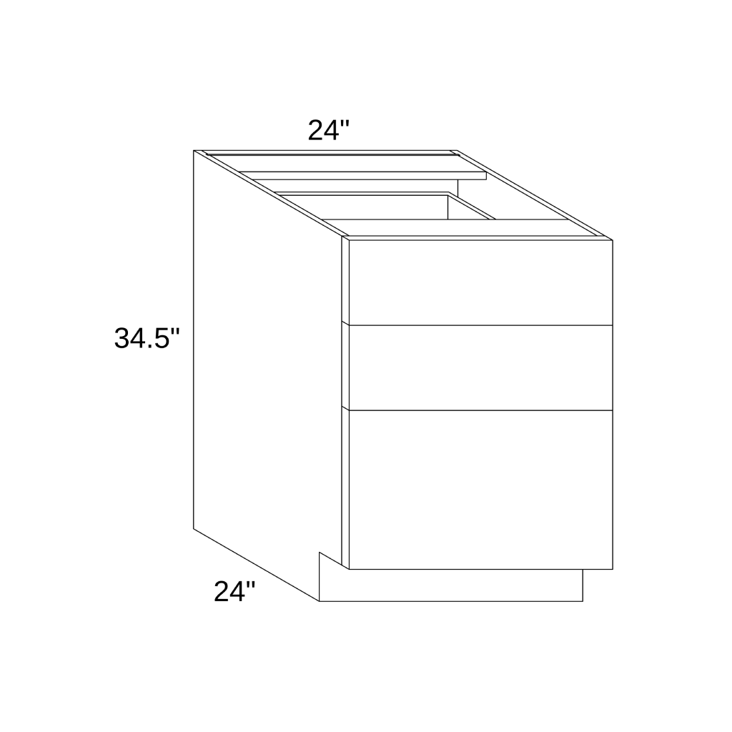 DB24 - Base Three Drawers