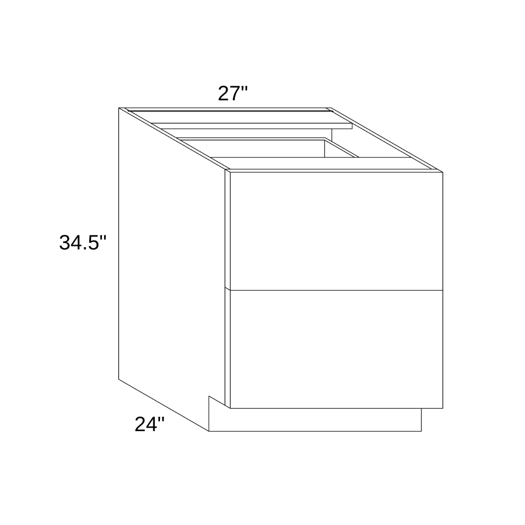 DB27-2 Base Two Drawers