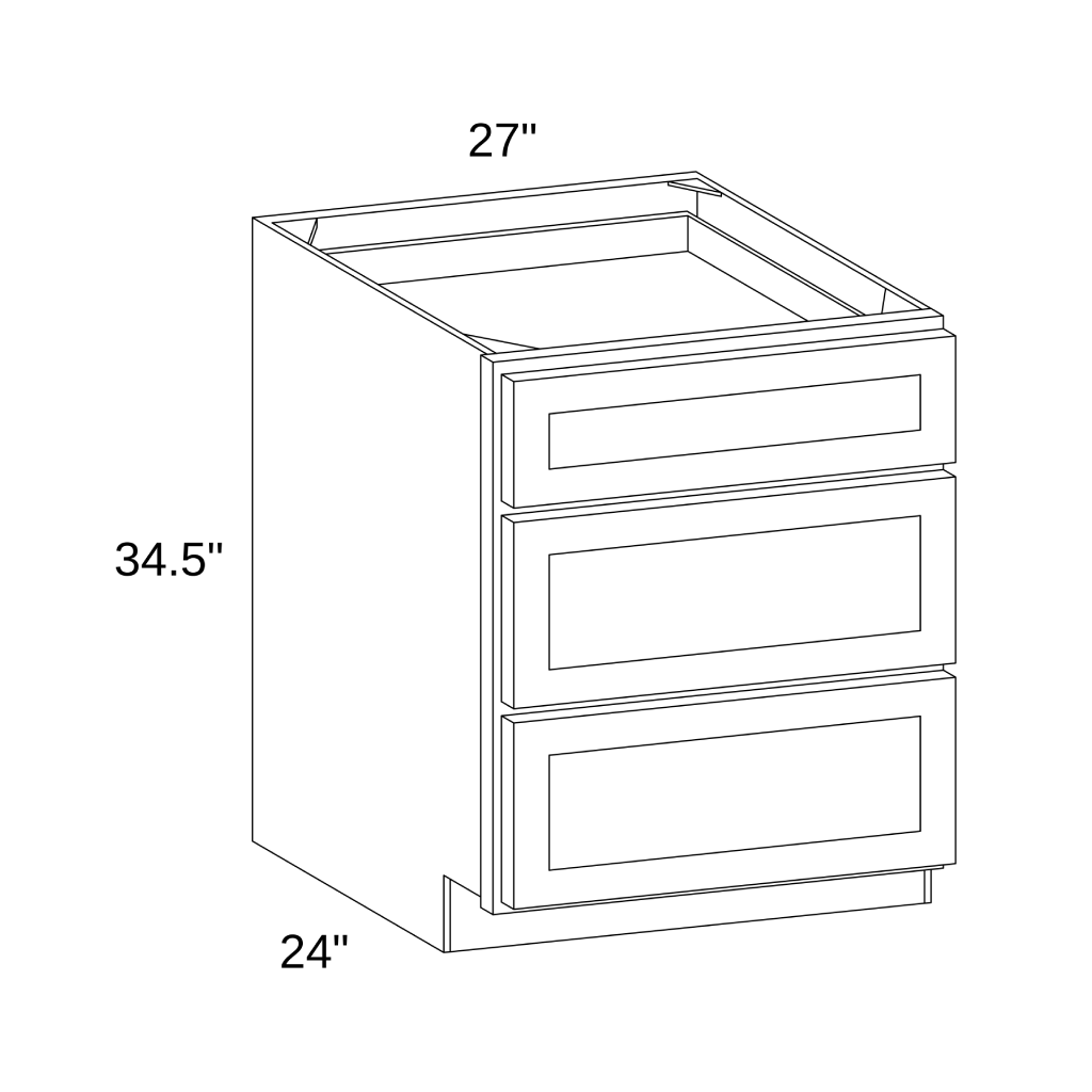 DB27 - Base Three Drawers