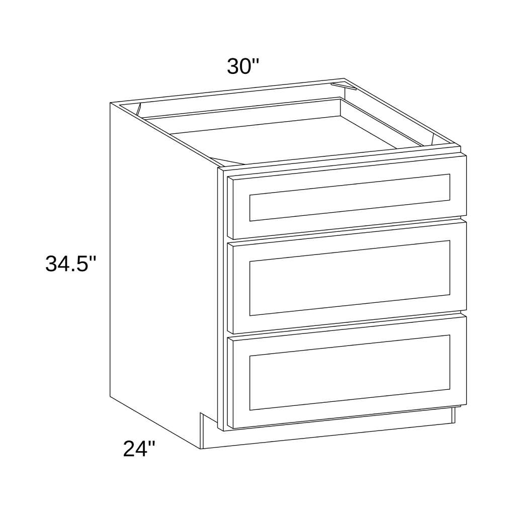 DB30 - Base Three Drawers