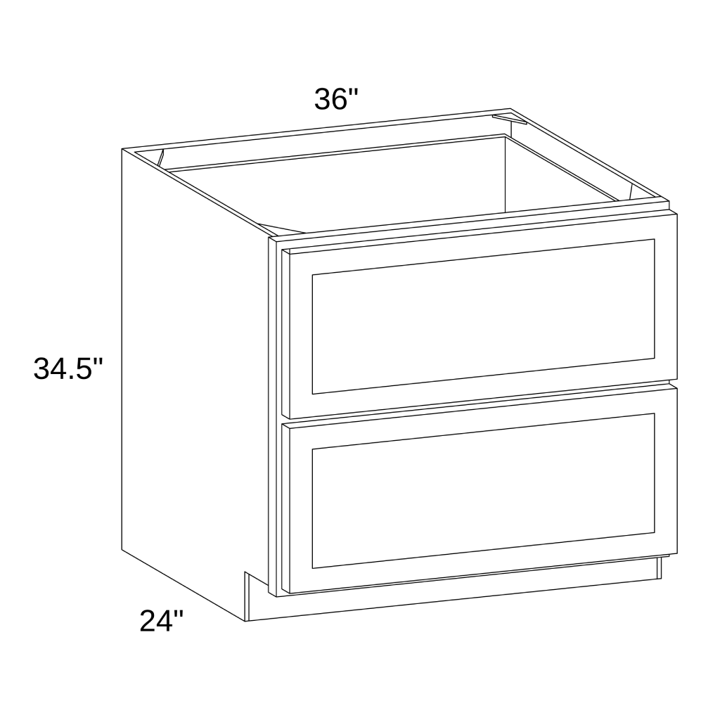 DB36-2 Base Two Drawers
