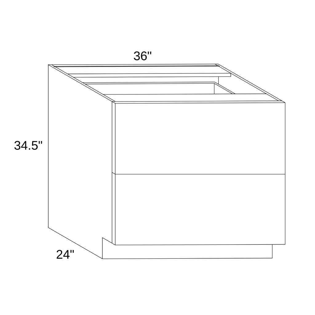 DB36-2 Base Two Drawers
