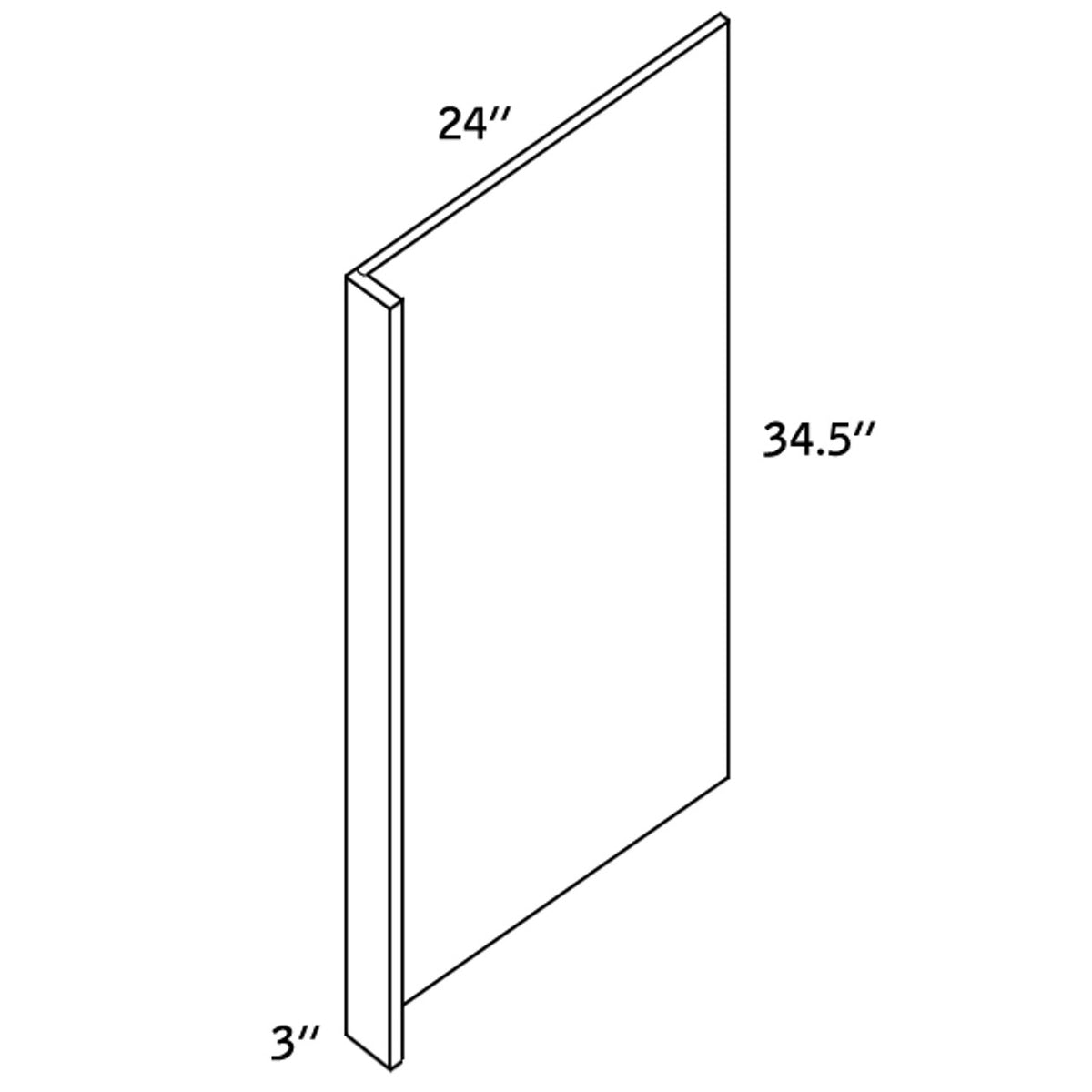 DWPR3 - DISHWASHER FLAT PANEL
