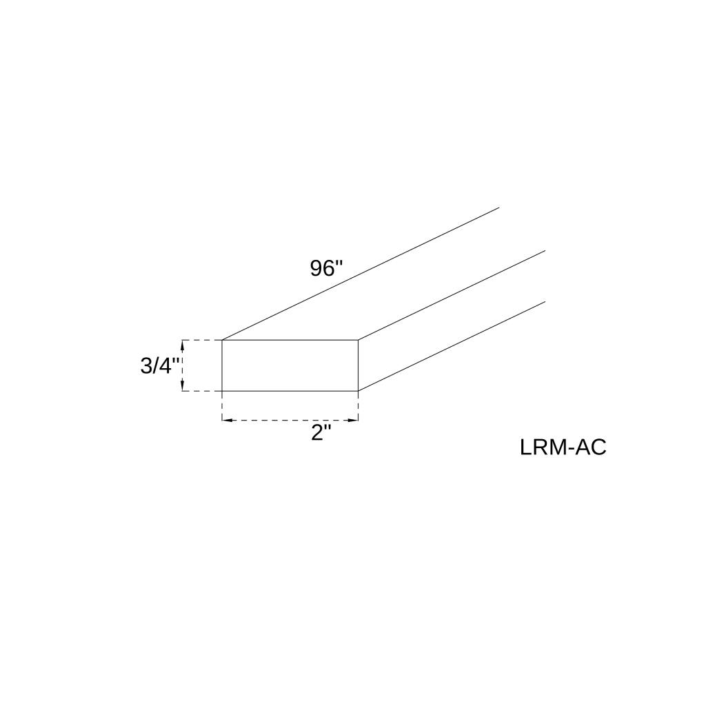 LRM - LIGHT RAIL MOLDING-AC
