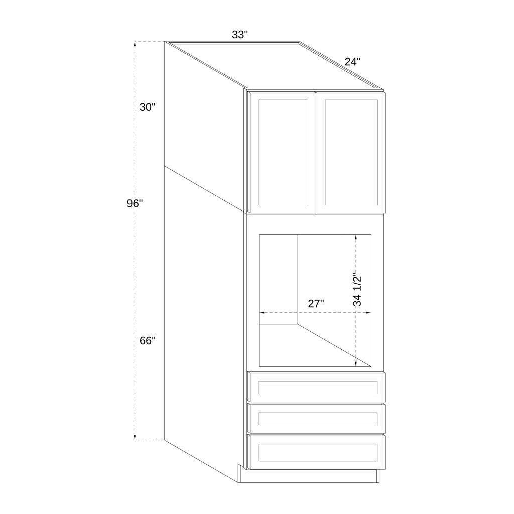 OC3396 - DOUBLE OVEN CABINET