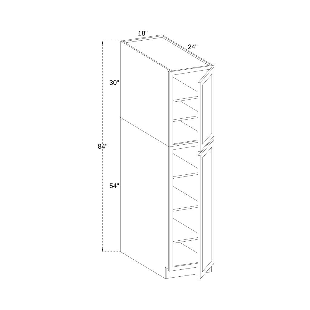PC1884 - UTILITY PANTRY CABINET