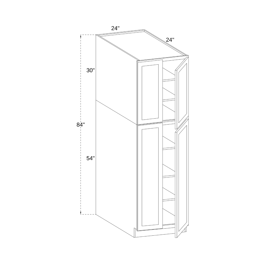 PC2484 - UTILITY PANTRY CABINET