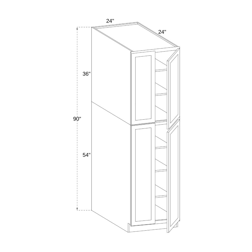 PC2490 - UTILITY PANTRY CABINET