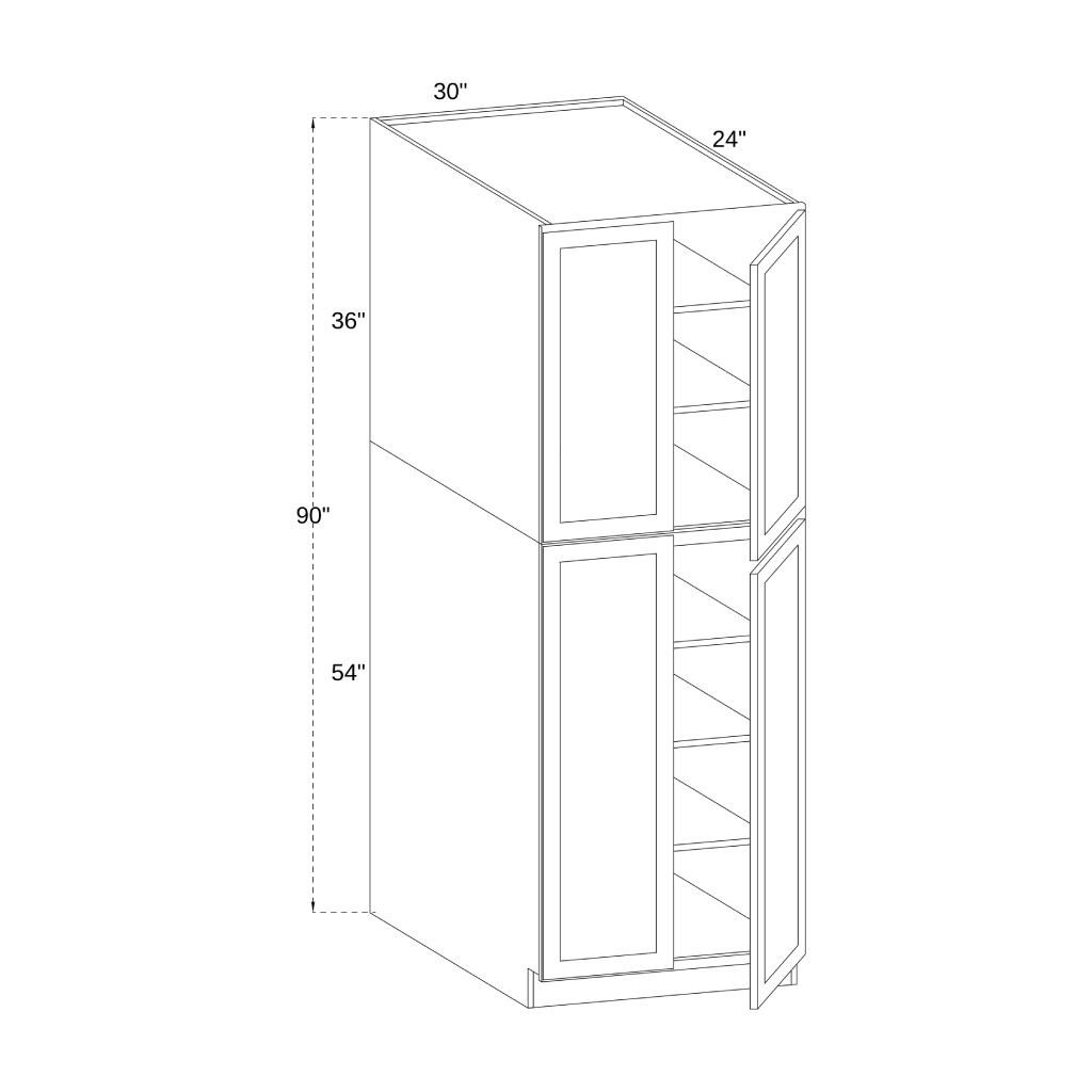 PC3090 - UTILITY PANTRY CABINET
