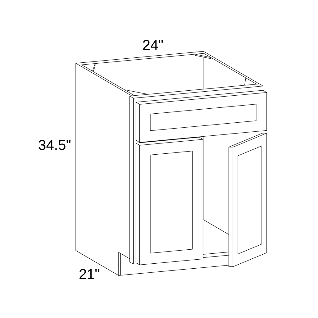 V2421 - VANITY CABINET
