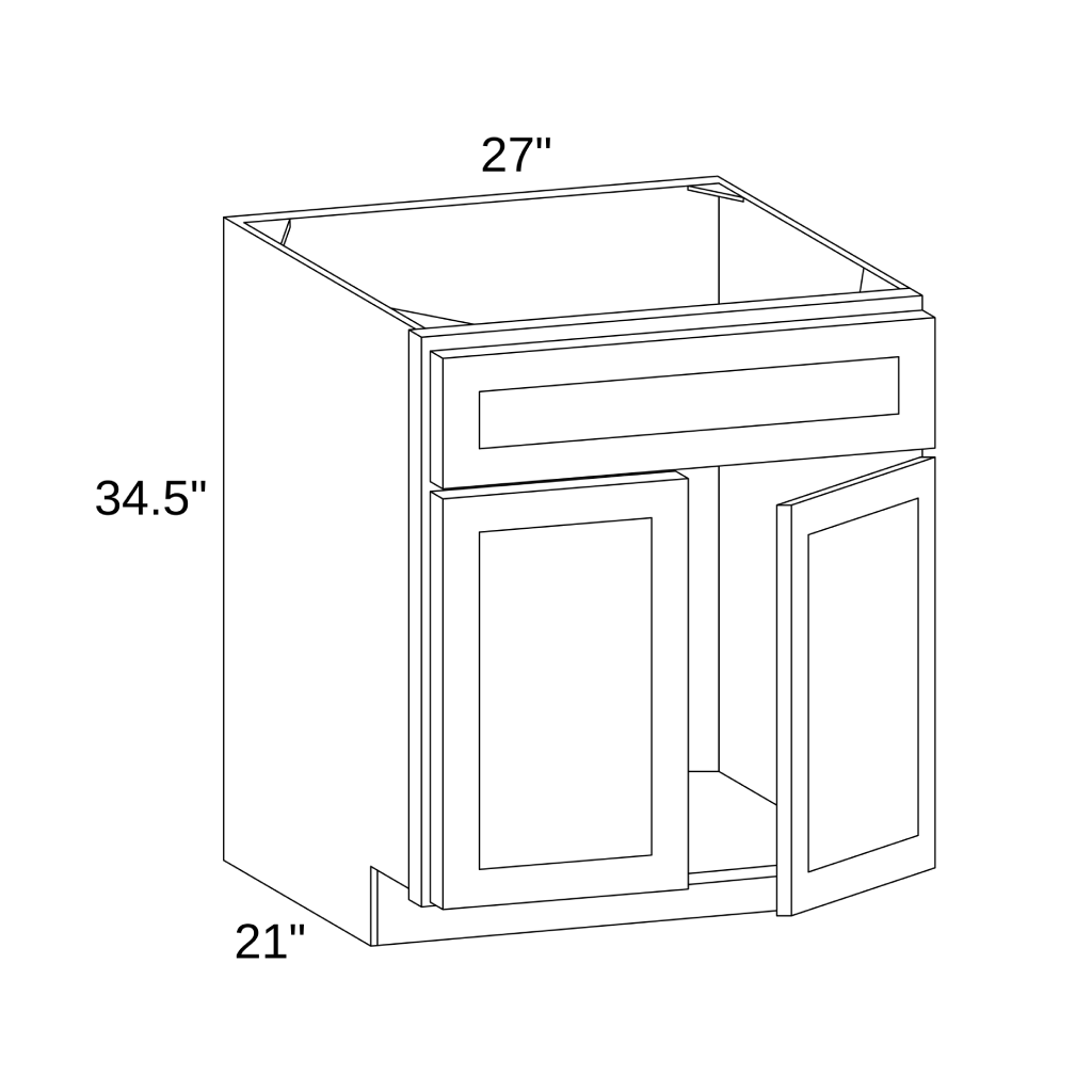 V2721 - VANITY CABINET