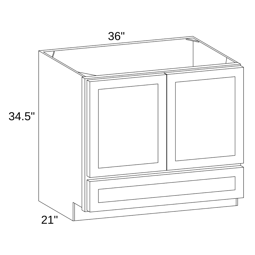 VB3621 - VANITY CABINET