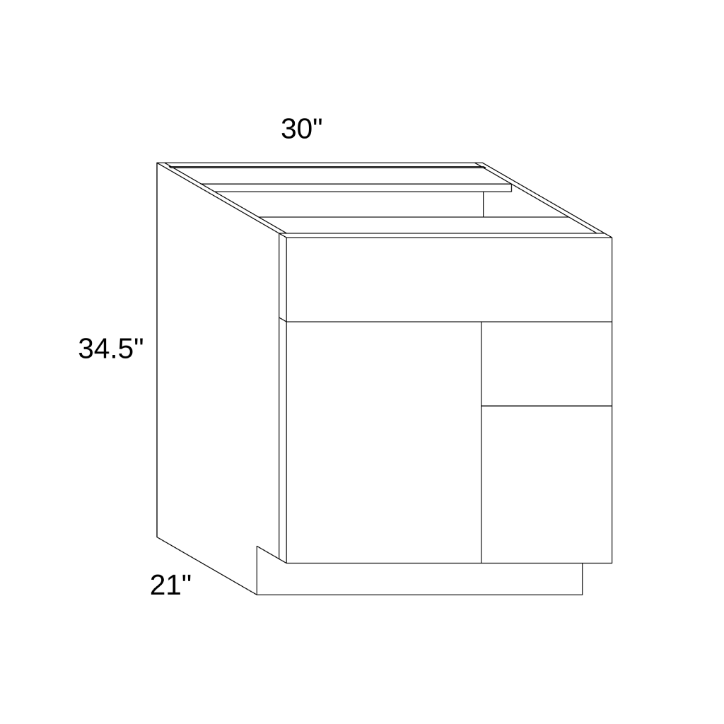 VC3021R - VANITY CABINET