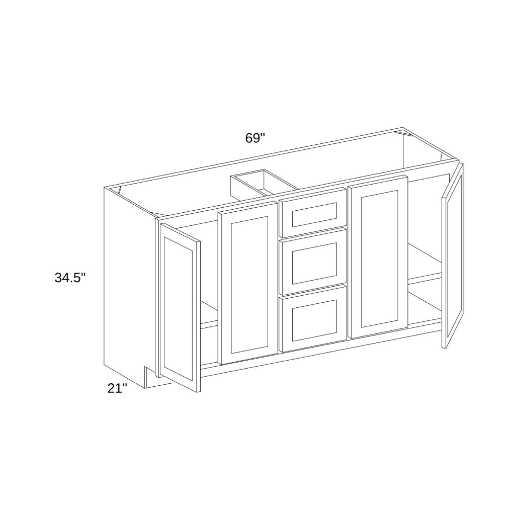 VCD6921 - VANITY CABINET