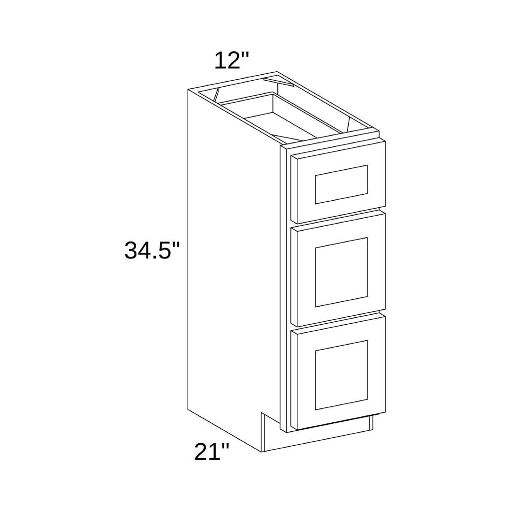 VDB1221 - VANITY CABINET