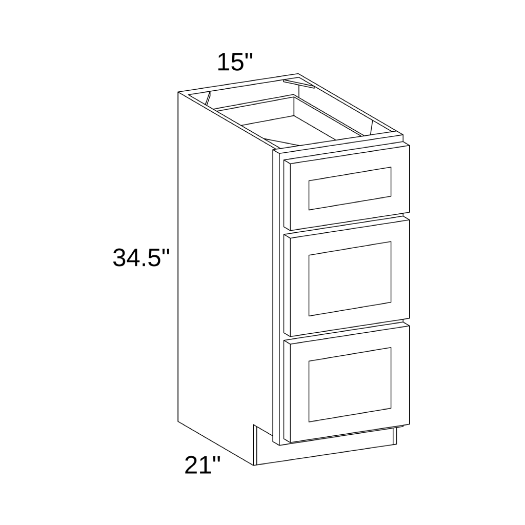 VDB1521 - VANITY CABINET