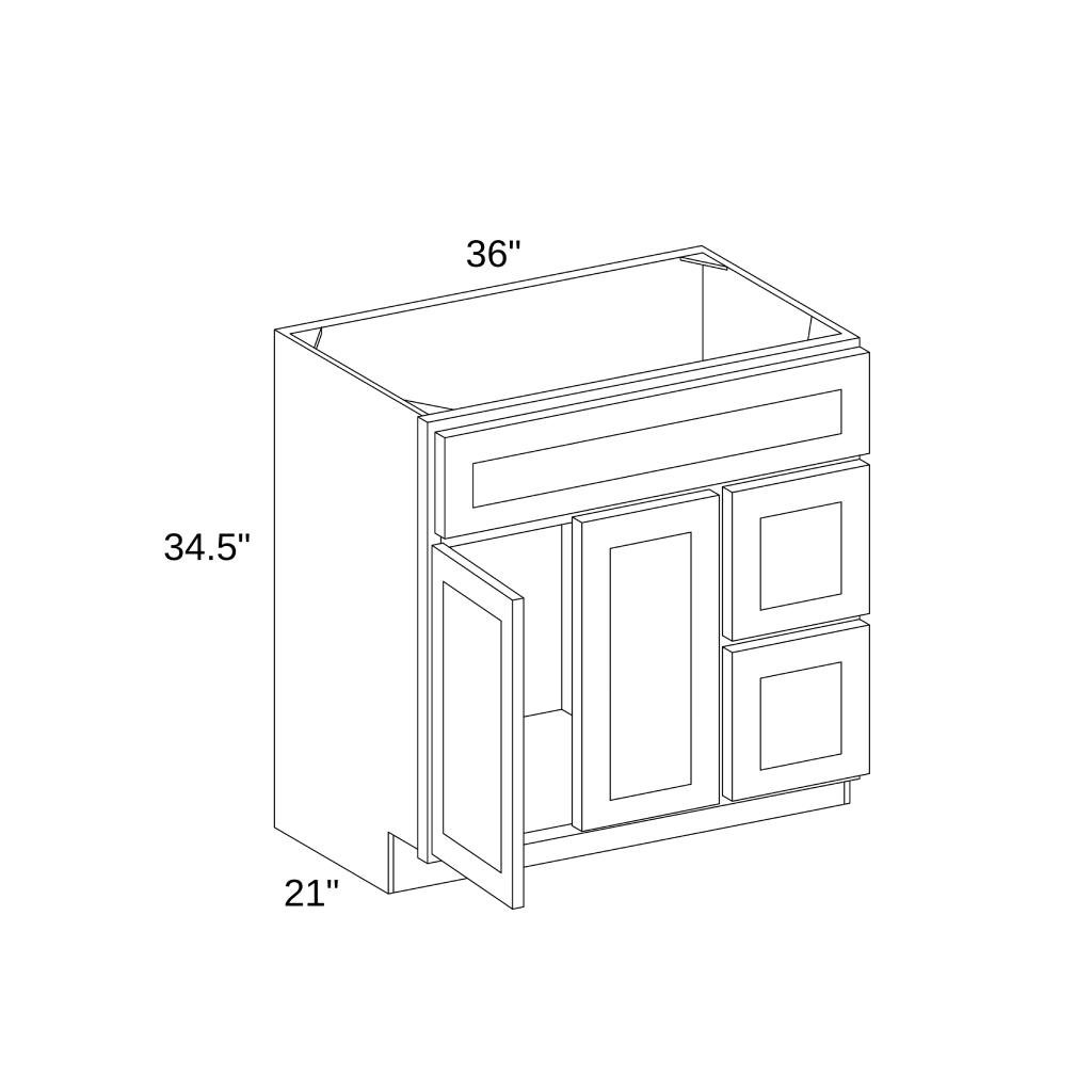 VSD3621R - VANITY CABINET