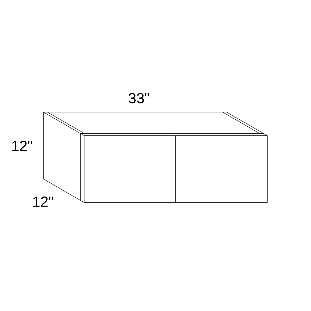 W3312 - WALL DOUBLE DOORS CABINET