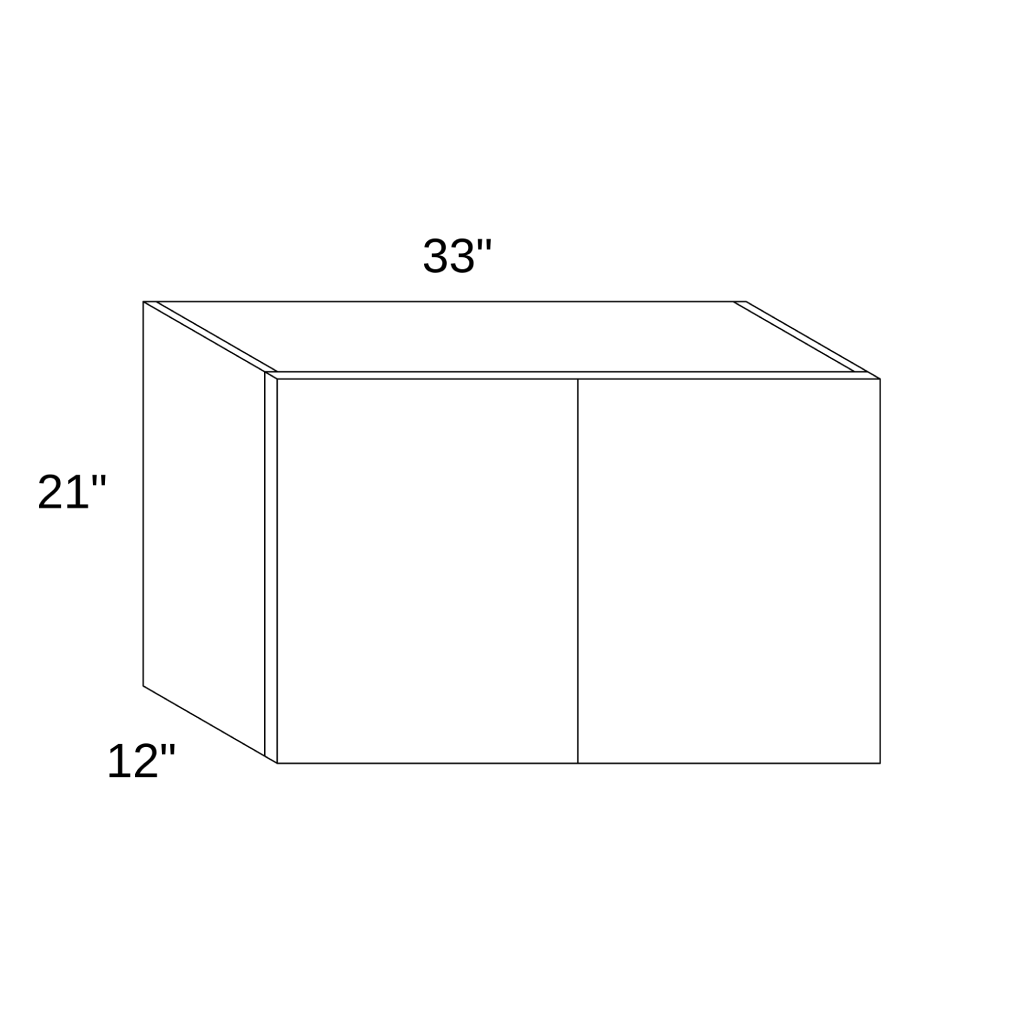 W3321 - WALL DOUBLE DOORS CABINET