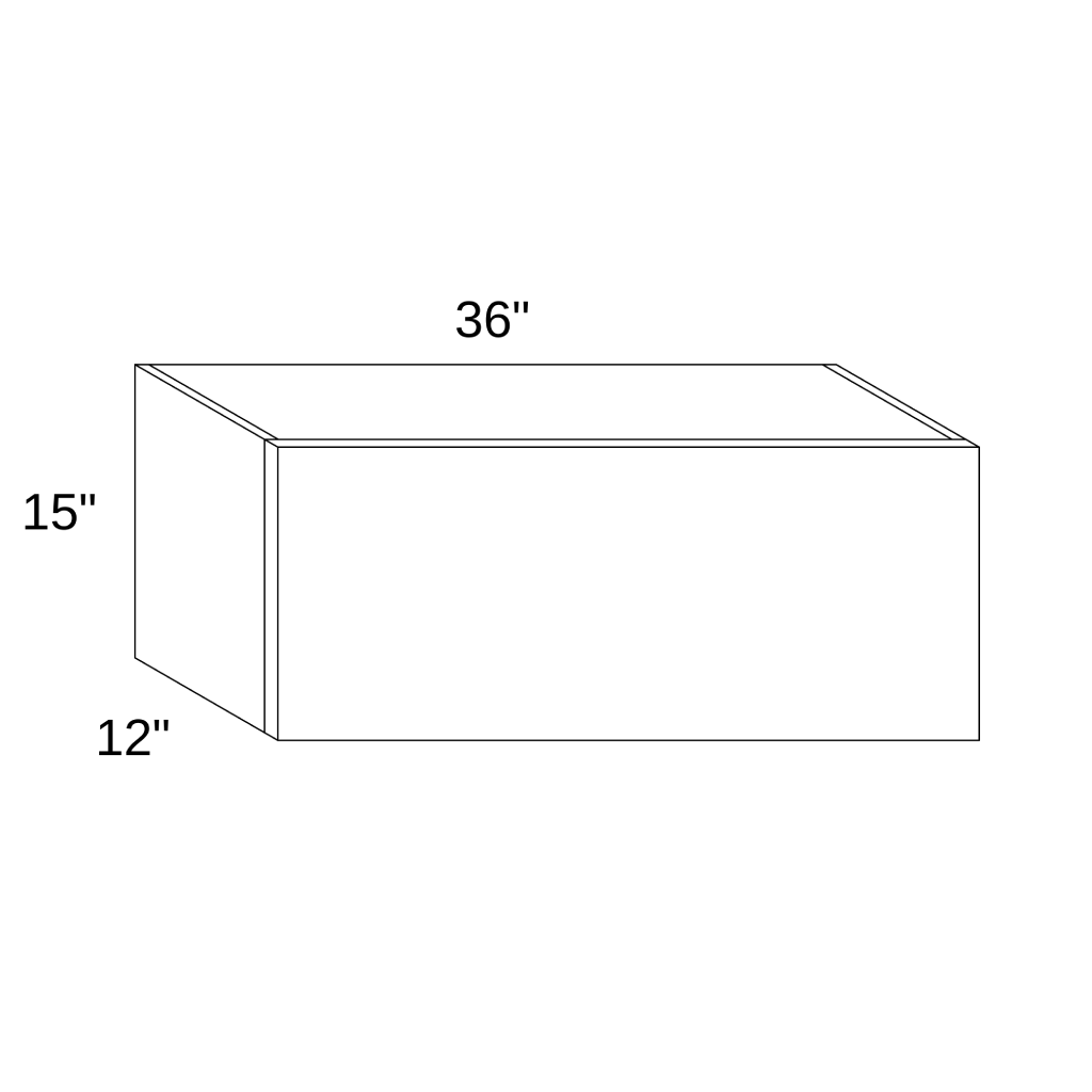 W3615L - WALL LIFT DOOR CABINET