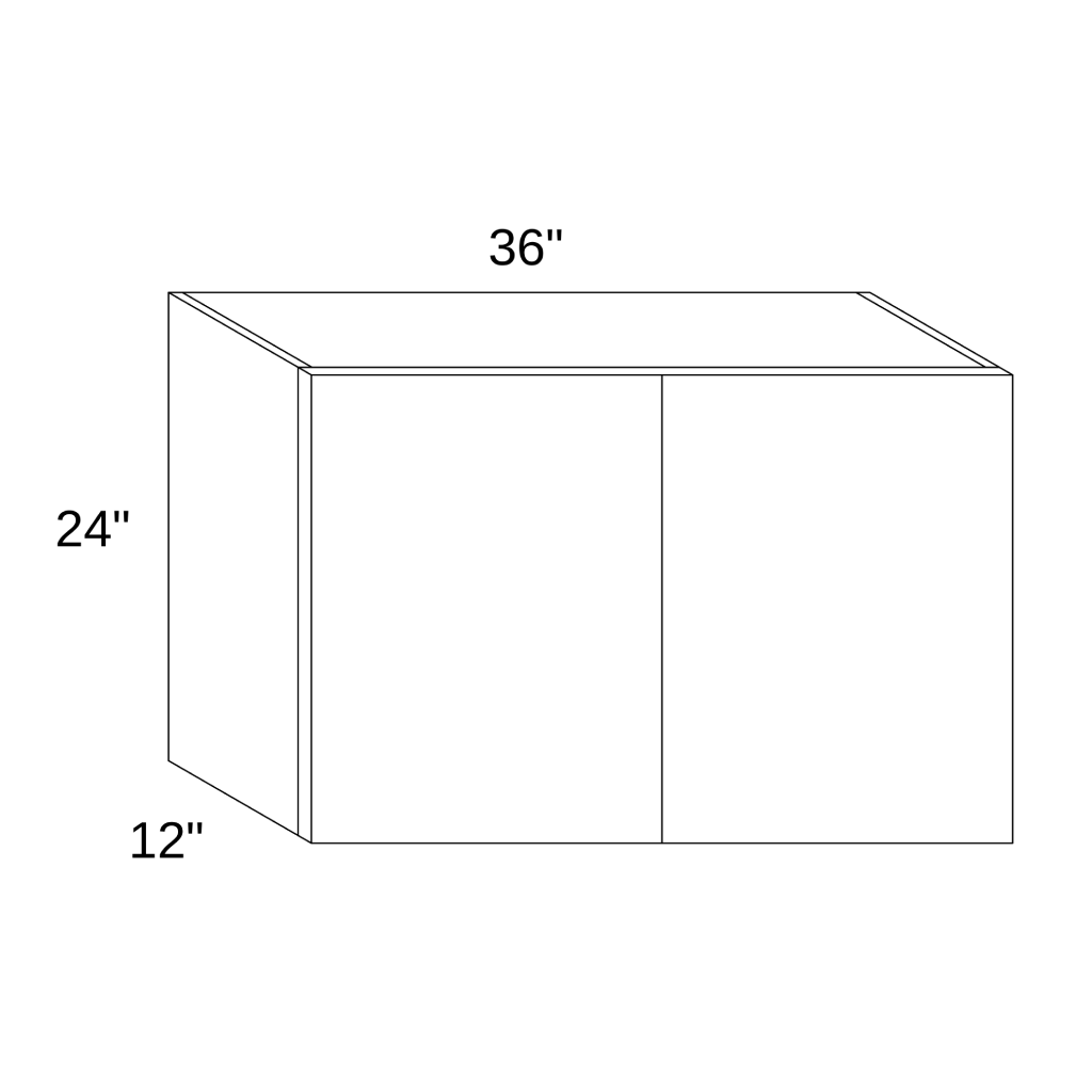 W3624 - WALL DOUBLE DOORS CABINET