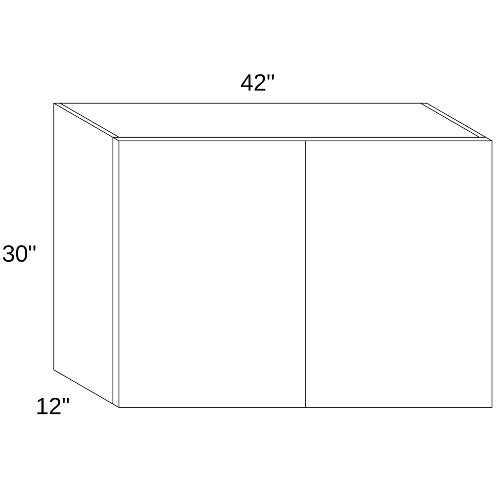 W4230 - WALL SINGLE DOOR CABINET