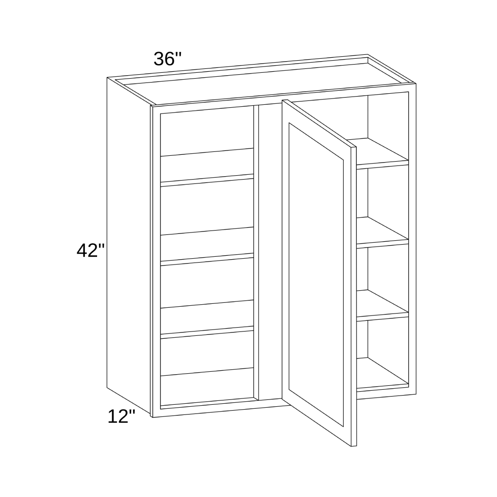 WBC3642 - WALL BLIND CORNER CABINET