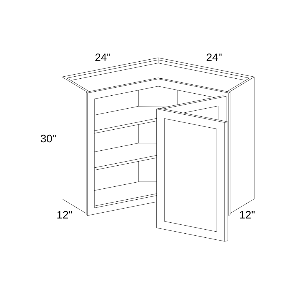 WER2430 - Wall Easy Reach Cabinets