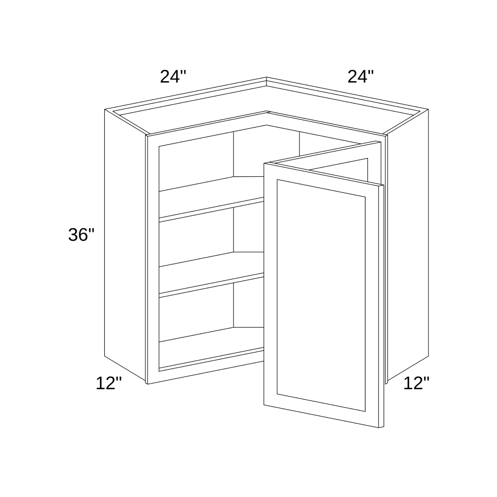 WER2436 - Wall Easy Reach Cabinets