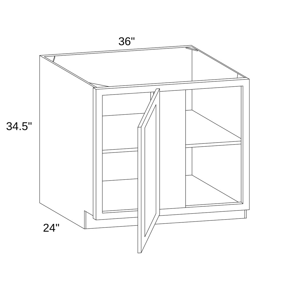BBC36 - BASE BLIND CABINET