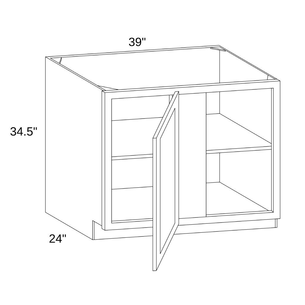 BBC39 - BASE BLIND CABINET