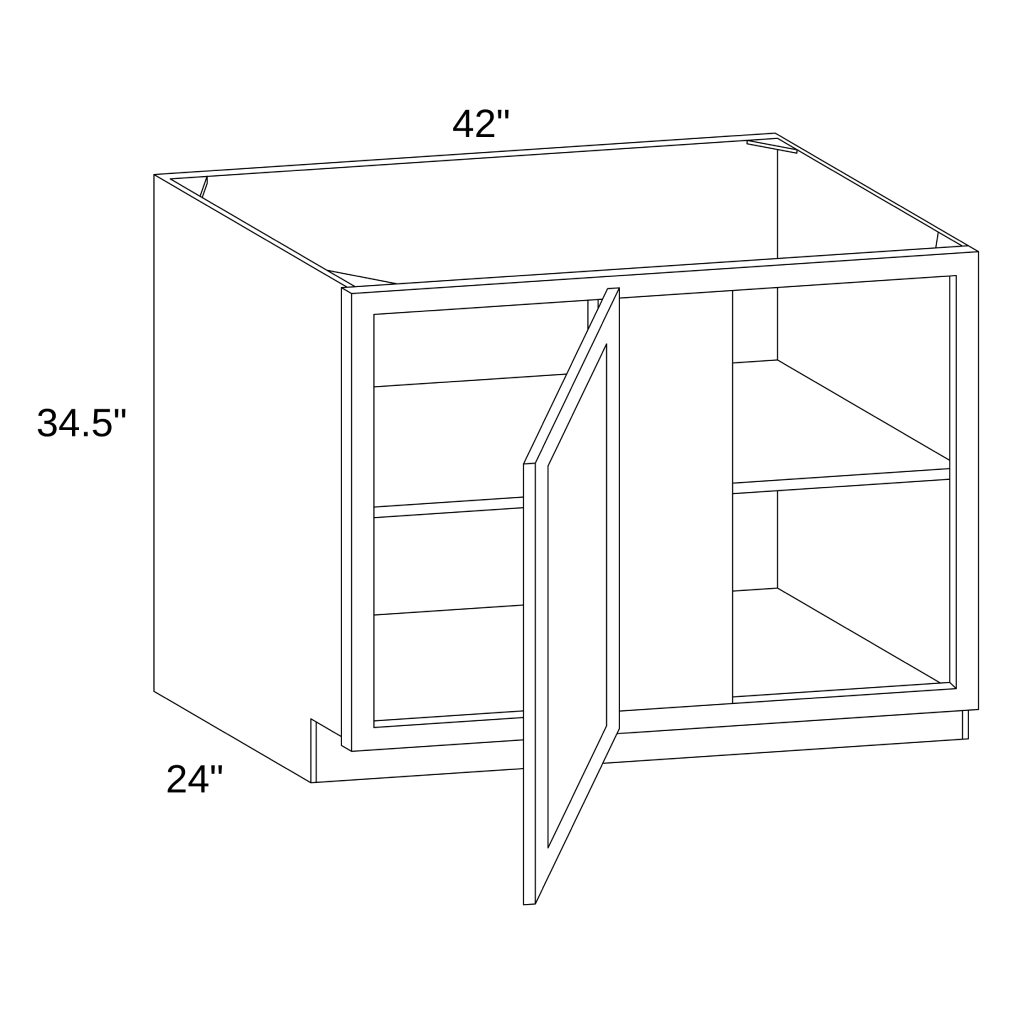 BBC42 - BASE BLIND CABINET