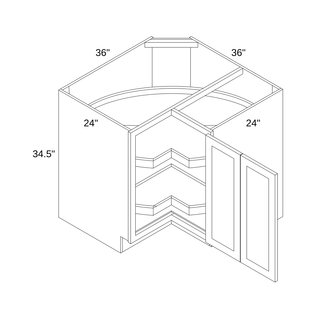 BLS36 - BASE LAZY SUSAN