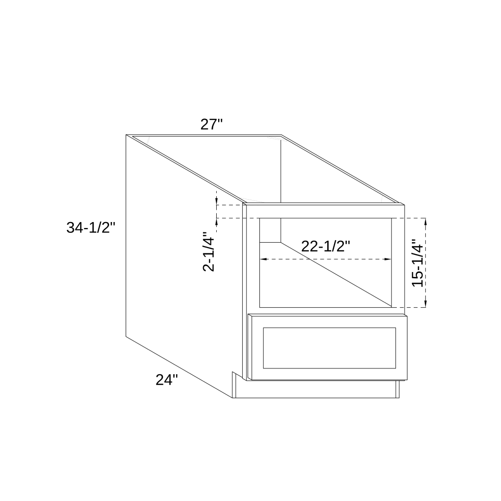 BMC27 - BASE MICROWAVE CABINET