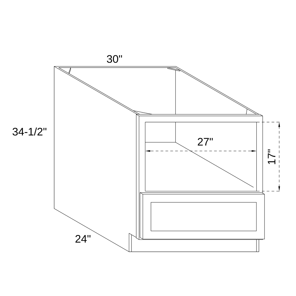 BMC30 - BASE MICROWAVE CABINET