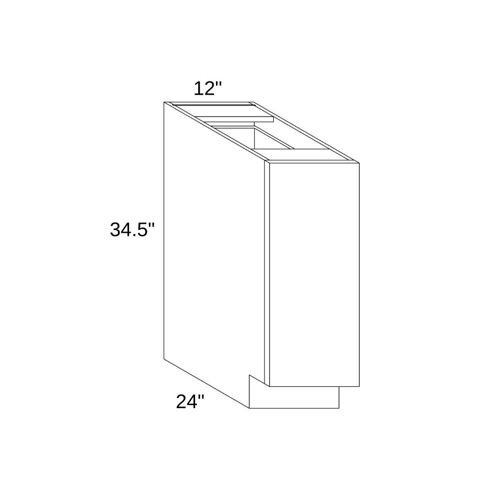 BSR12 - LITER BOTTLE BASE CABINET