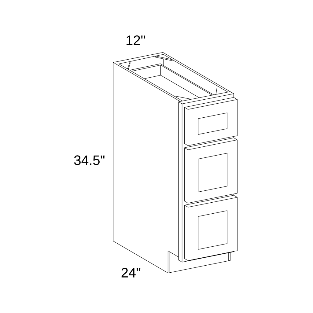 DB12 - Base Three Drawers