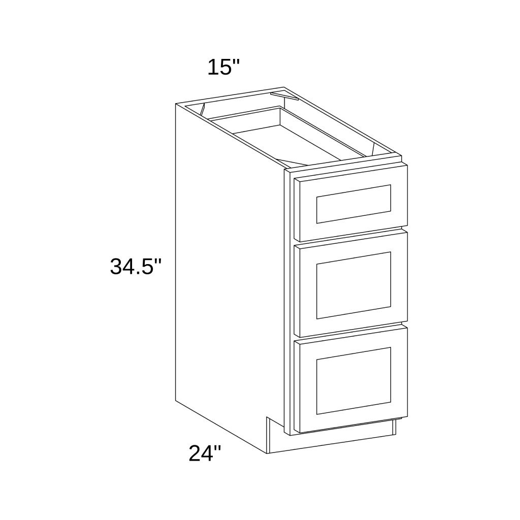 DB15 - Base Three Drawers