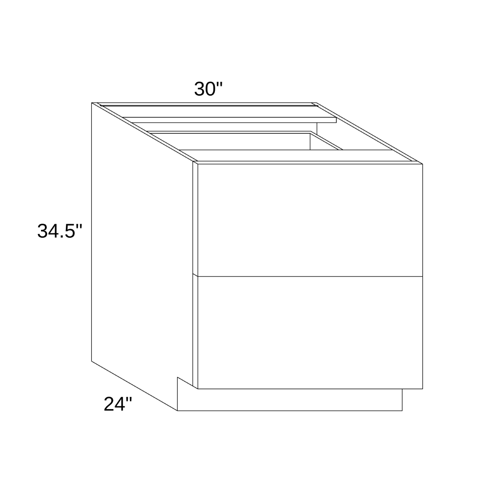 DB30-2 Base Two Drawers