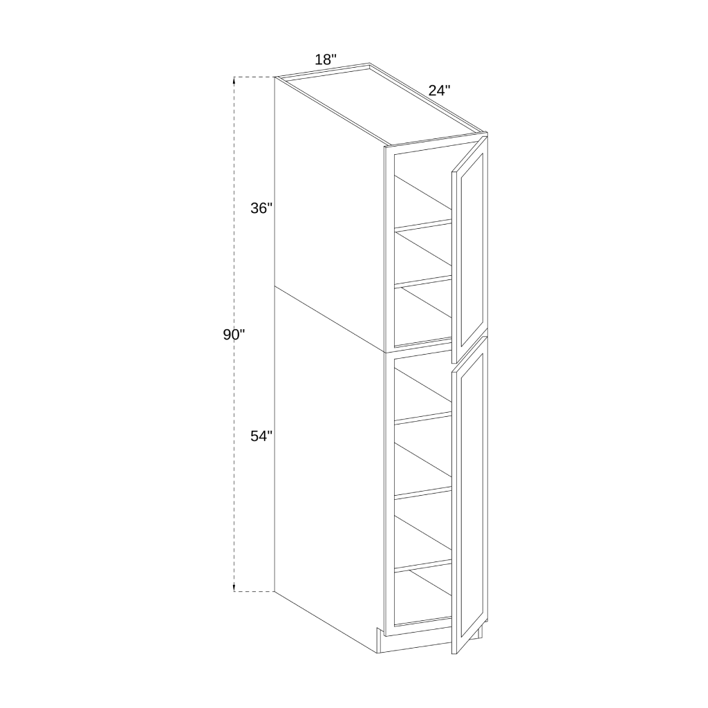 PC1890 - UTILITY PANTRY CABINET