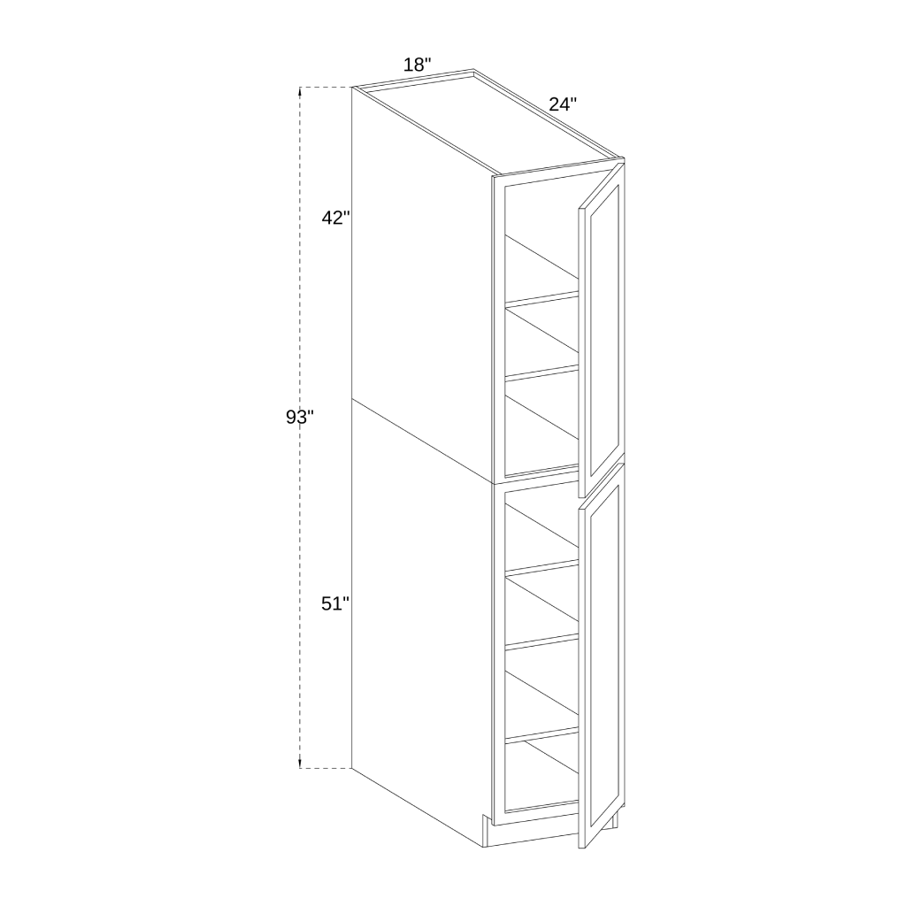 PC1893 - UTILITY PANTRY CABINET
