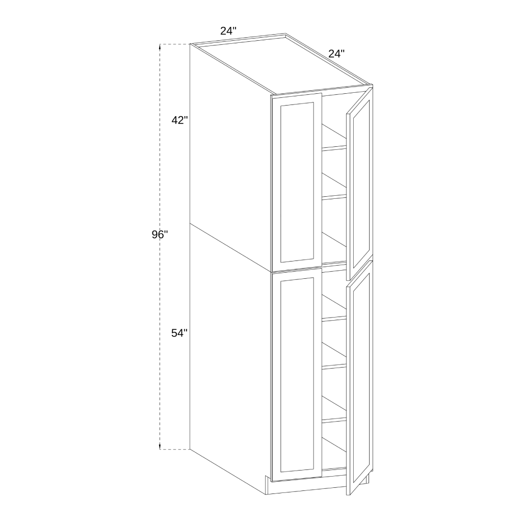 PC2496 - UTILITY PANTRY CABINET