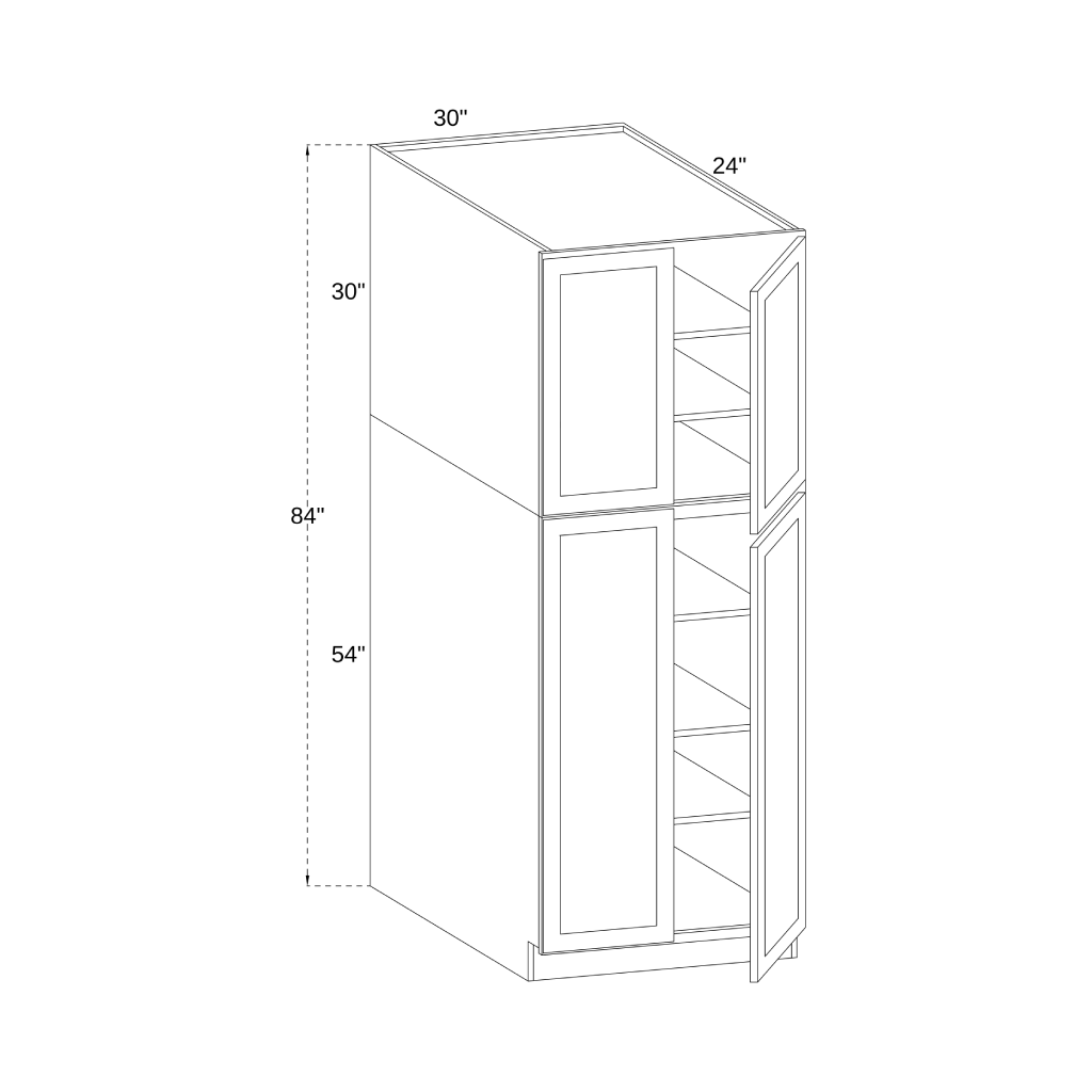 PC3084 - UTILITY PANTRY CABINET