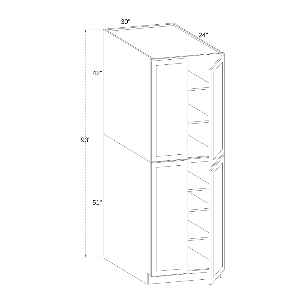 PC3093 - UTILITY PANTRY CABINET