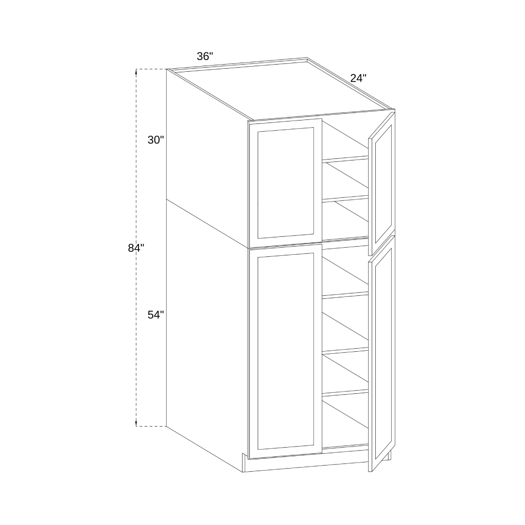 PC3684 - UTILITY PANTRY CABINET