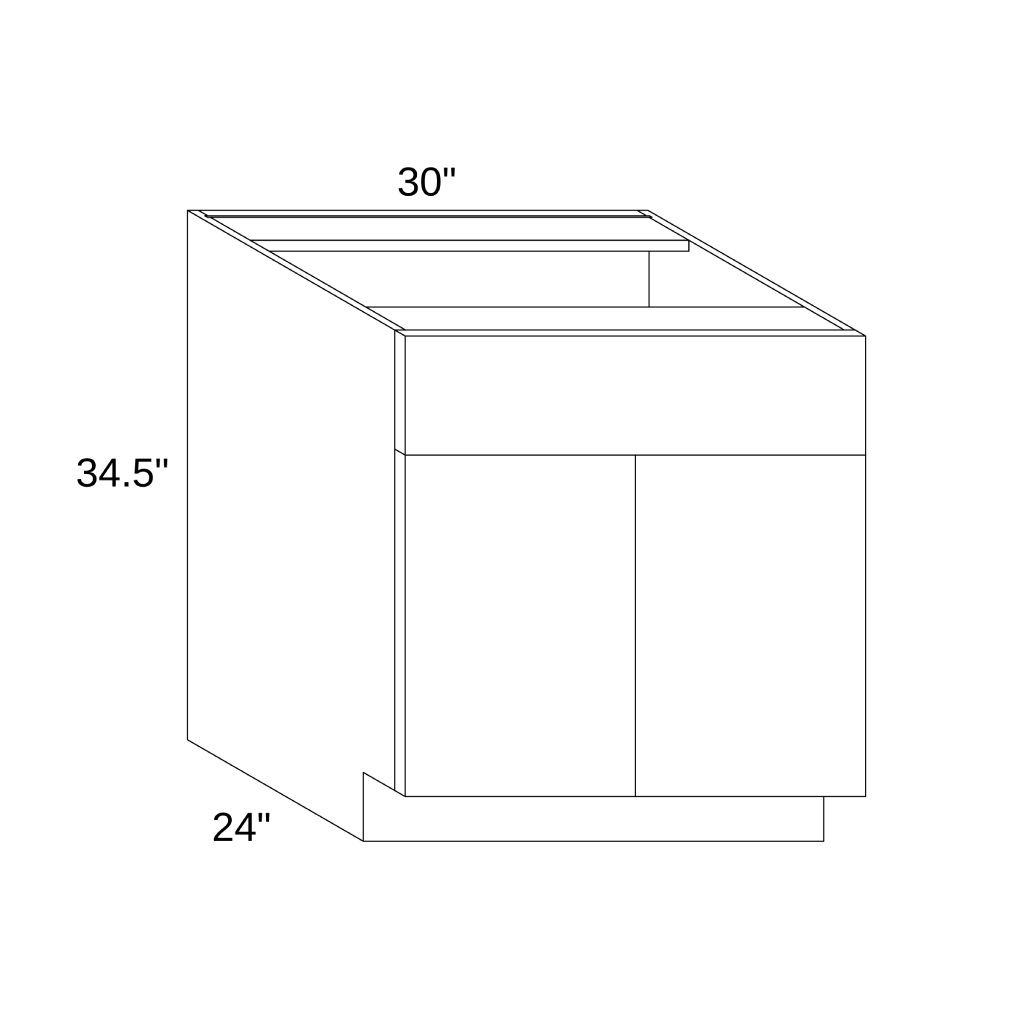 SB30 - BASE SINK CABINET