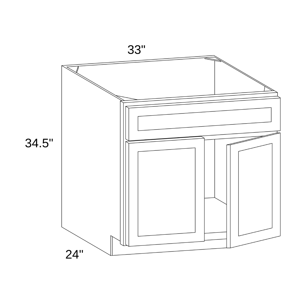 SB33 - BASE SINK CABINET